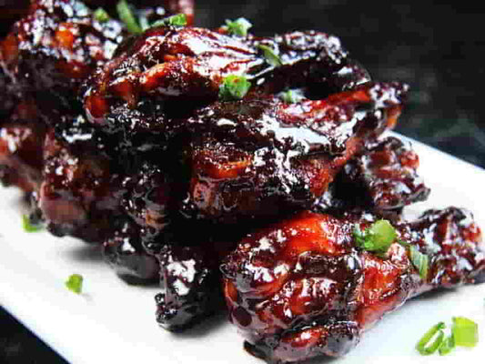 Chicken Wings With Soy Reduction Glaze