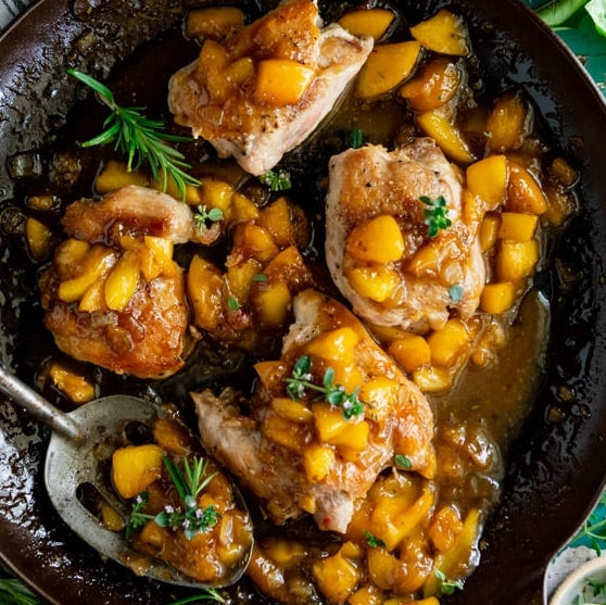 Chicken with Peaches