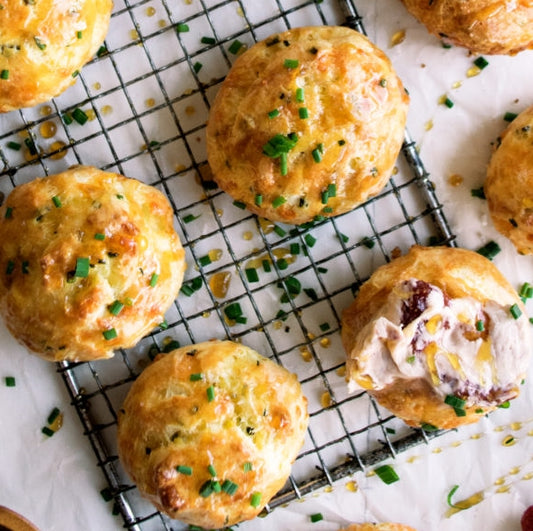 Chive & Gruyère Gougères