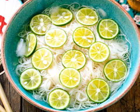 Cold Somen Noodles with Lime