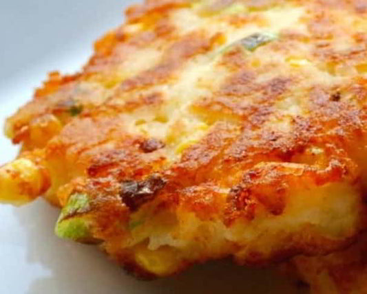 Corn & Cheddar Mashed Potato Fritters