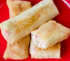 Crab Rangoon Egg Rolls