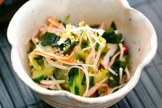 Crab & Cucumber Salad with Sweet Vinegar Dressing