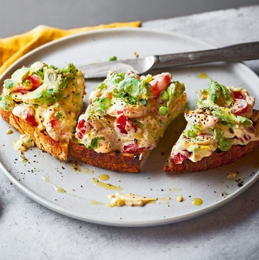 Crayfish & Avocado on Pumpernickel