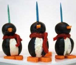 Cream Cheese Penguins