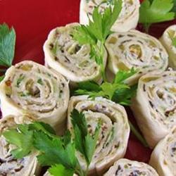 Rollups with Mexican Cream Cheese