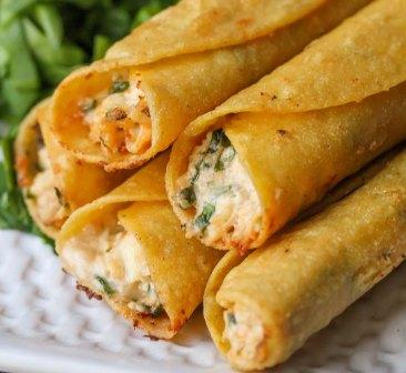 Cream Cheese & Chicken Taquitos