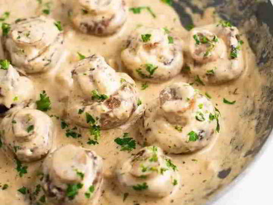 Creamy Garlic Mushrooms