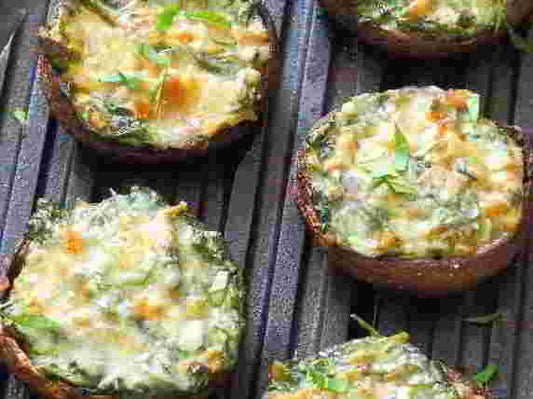 Creamy Spinach Stuffed Mushrooms