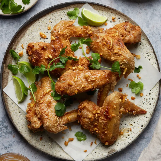 Crispy Chicken Wings in Sweet & Spicy Fish Sauce