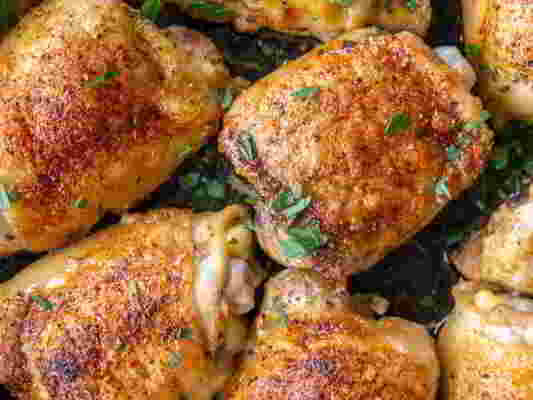 Crispy Baked Chicken Thighs 4 Ingredients