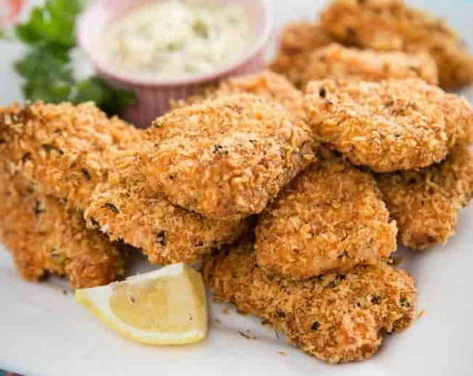 Crispy Baked Salmon Nuggets