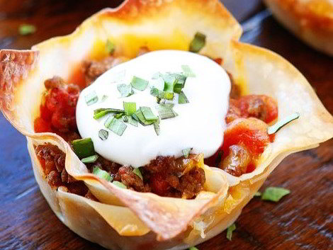 Crunchy Taco Cups