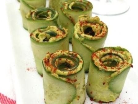 Cucumber Avocado Rolls