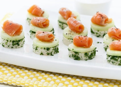 Cucumber Cream Canapés