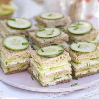 Cucumber & Herb Triple-Deckers