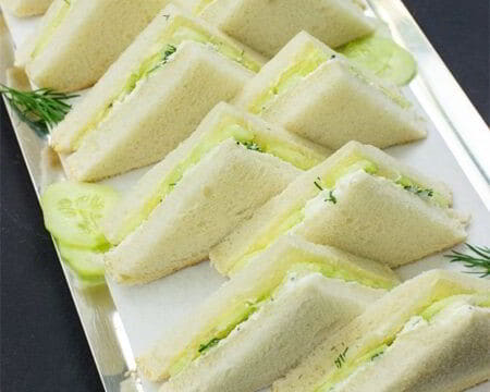 Cucumber Sandwiches with Cream Cheese