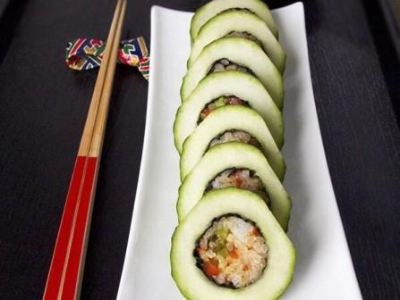 Cucumber Vegetable Maki Rolls