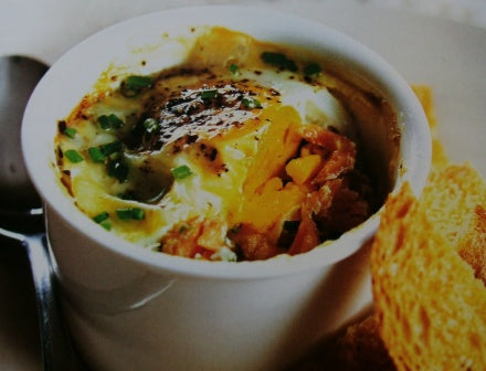 Egg Pots with Smoked Salmon