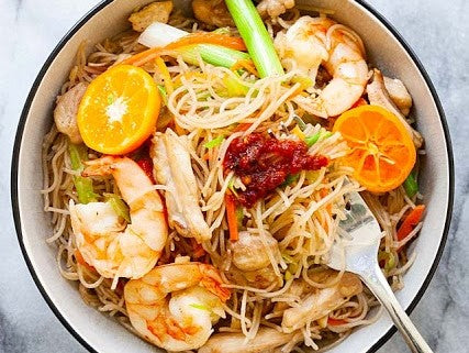 Filipino Fried Rice Noodles