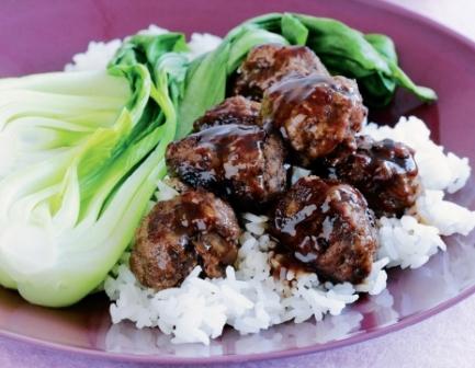 Five Spice Meatballs with Plum Sauce