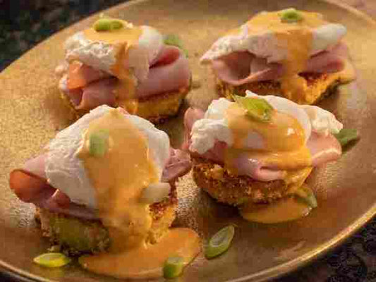 Fried Green Tomato Eggs Benedict