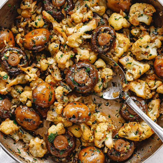 Garlic Mushrooms Cauliflower