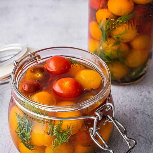 Garlic Pickled Cherry Tomatoes