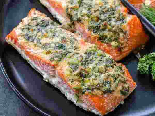 Garlic Herb Roasted Salmon