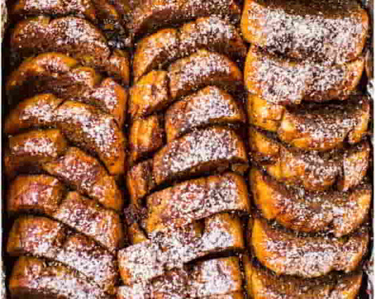 Gingerbread French Toast Breakfast Bake