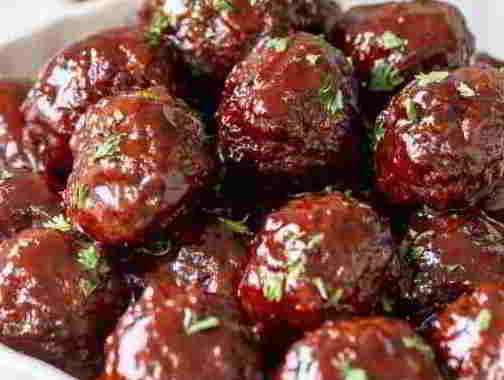 Grape Jam Meatballs