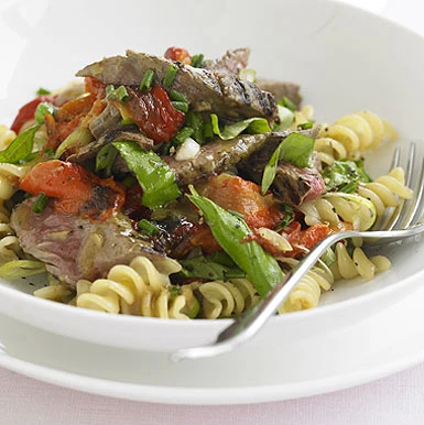 Grilled Beef Horseradish Pasta