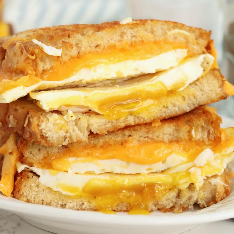 Grilled Cheese & Egg Sandwiches