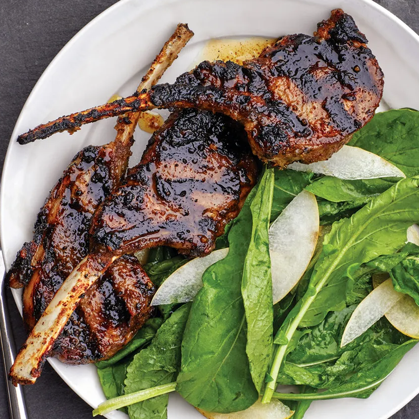 Grilled Lemongrass Lamb Chops