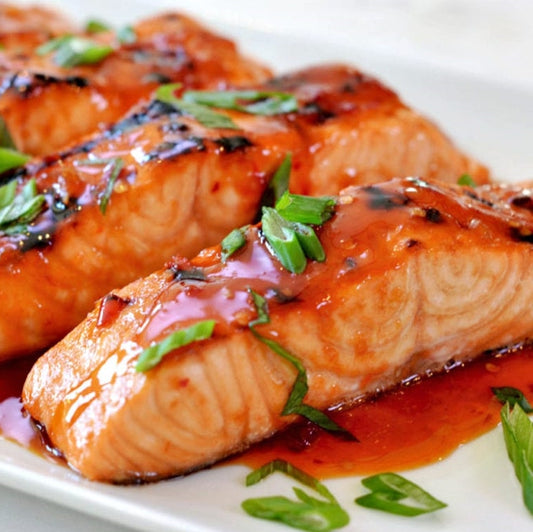 Grilled Salmon with Thai Sweet Chilli Glaze