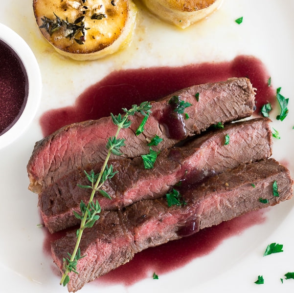 Grilled Steak with Bordeaux Sauce