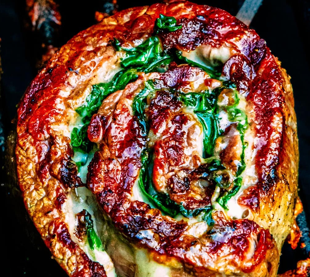 Grilled Stuffed Flank Steak Pinwheels