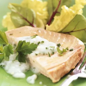 Grilled Tuna with Fresh Horseradish