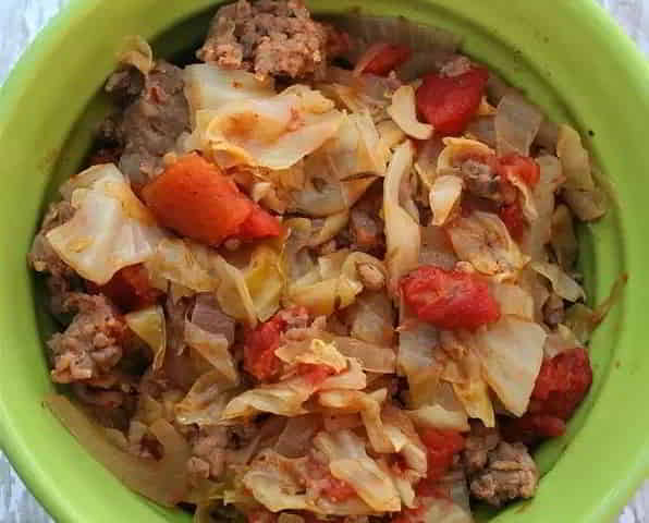 Ground Beef & Cabbage