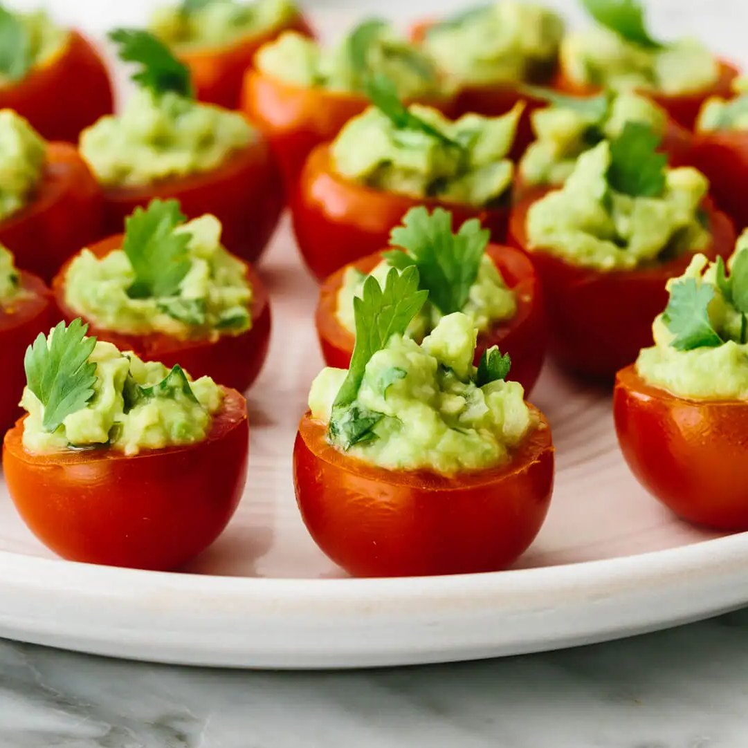 Guacamole Stuffed Tomatoes