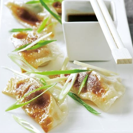 Gyoza Dumplings with Black Vinegar Dipping Sauce