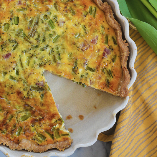 Ham & Asparagus Quiche