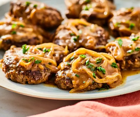 Hamburger Steak with Onions & Gravy