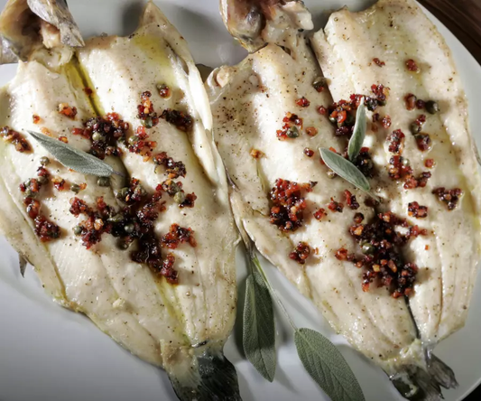 Hapuku with Roasted Shallots & Pancetta