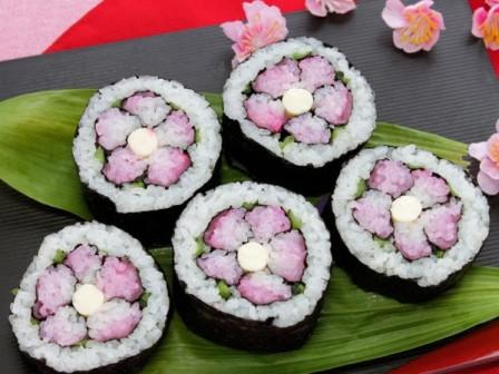 Hina Matsuri Flower Sushi