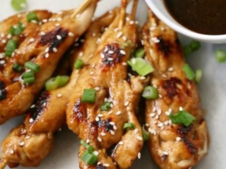 Honey Garlic Chicken Skewers