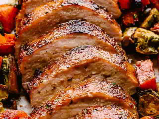 Honey Garlic Glazed Pork Loin Roast