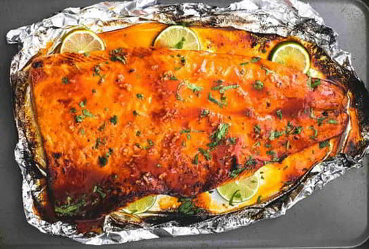 Honey Sriracha Lime Salmon