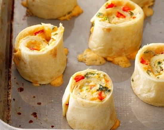 Hot Crab Pinwheels