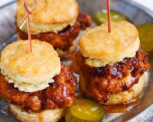 Hot Honey Chicken Biscuits